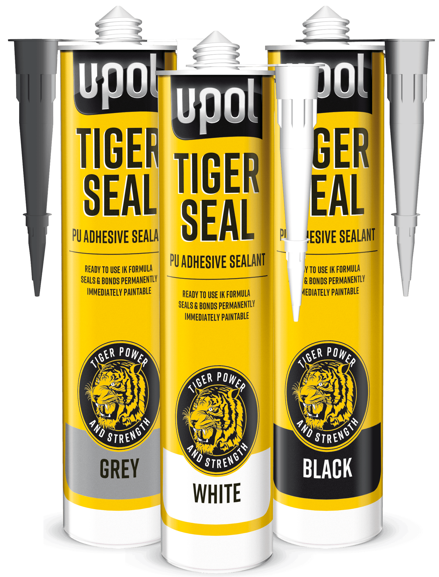 U-POL 'Tiger Seal' PU Adhesive Sealant 310ml - Black U-POL 'Tiger Seal' PU Adhesive Sealant 310ml - Black