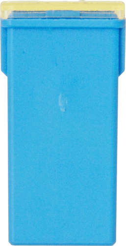 Littelfuse blue JCASE cartridge fuse 40A side view