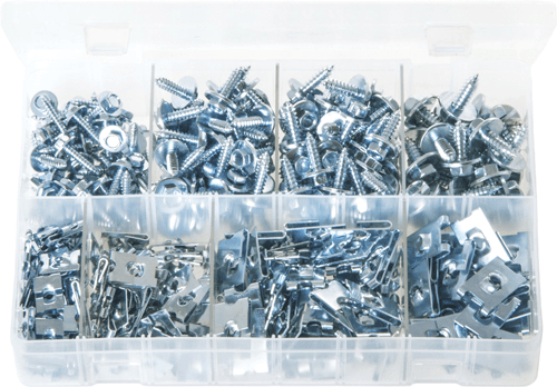 Sheet Metal Screws & J-Nuts (Acme) – Assorted Box | BS 4174 Standard Sheet Metal Screws and J Nuts Assorted Box | Castle Engineers
