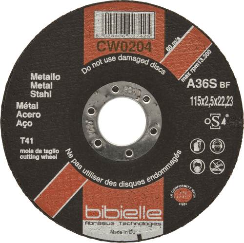 BIBIELLE Cutting Discs Flat 100 x 2.5 BIBIELLE Cutting Discs Flat 100 x 2.5