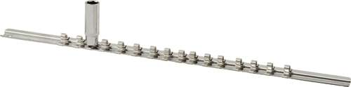 Socket Rail 1/4 Dr 16 Clips Socket Rail 1/4 Dr 16 Clips