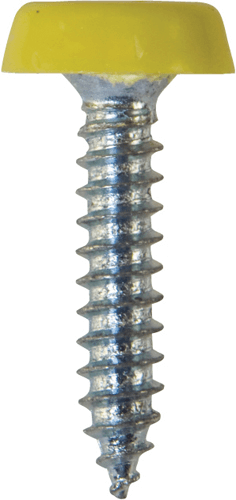 Number Plate Screws No.10 x 24mm Yellow Number Plate Screws No.10 x 24mm Yellow