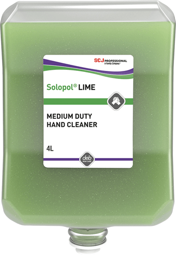DEB Lime - Cartridge 4 Ltr medium duty cream hand cleaner - DEB Lime Cartridge 4 Ltr