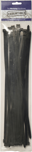 Cable Ties Black 370 x 7.6mm Cable Ties Black 370 x 7.6mm