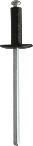 Large Flange Black Rivets 3.2 x 10mm Large Flange Black Rivets 3.2 x 10mm
