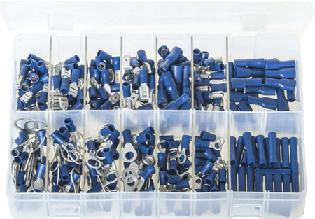 ASSORTED BLUE INSULATED TERMINALS ASSORTED BLUE INSULATED TERMINALS