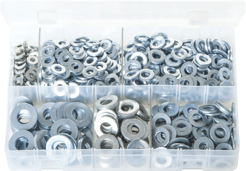 ASS. WASHERS FLAT T3 3/16" - 1/2" ZINC ASS. WASHERS FLAT T3 3/16" - 1/2" ZINC