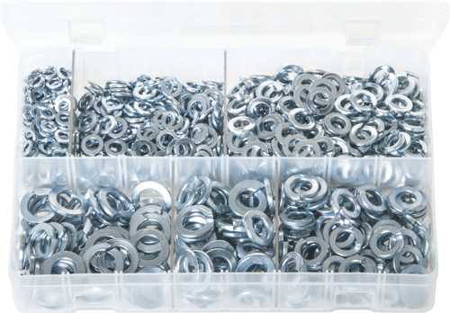 ASS. SPRING WASHERS ZINC 3/16-3/8 ASS. SPRING WASHERS ZINC 3/16-3/8