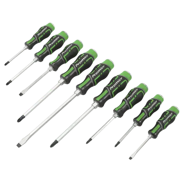 Hammer Through Screwdriver Set Hi-Vis Green 9pc Hammer Through Screwdriver Set Hi-Vis Green 9pc