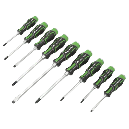 Hammer Through Screwdriver Set Hi-Vis Green 9pc Hammer Through Screwdriver Set Hi-Vis Green 9pc