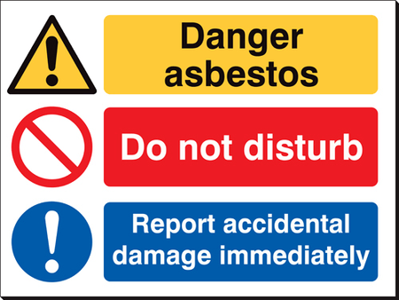 Danger Asbestos 480 x 350mm Sign Danger Asbestos 480 x 350mm Sign