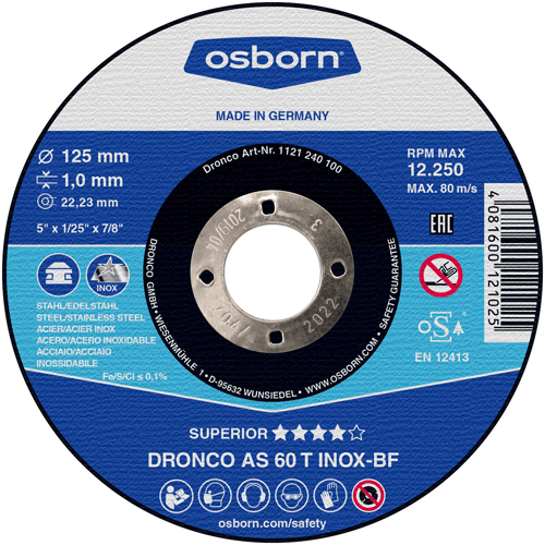 DRONCO Inox Special 115 x 1mm DRONCO Inox Special 115 x 1mm