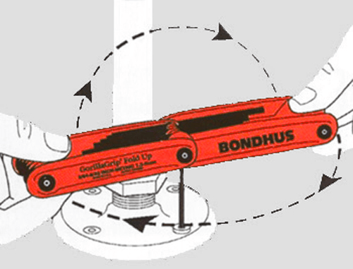 BONDHUS Fold-Up Set Metric 6-pce BONDHUS Fold-Up Set Metric 6-pce
