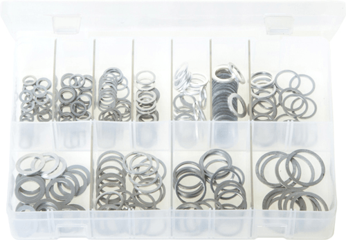 Assorted Aluminium Washers Metric 260 Pc Assorted Aluminium Washers Metric 260 Pc