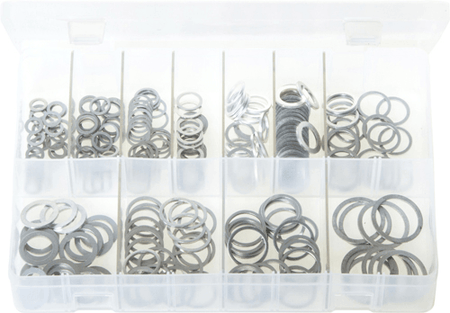 Assorted Aluminium Washers Metric 260 Pc Assorted Aluminium Washers Metric 260 Pc