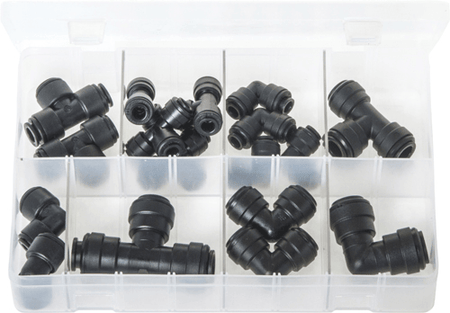 ASS MET SPEEDFIT ELBOWS & TEES 4-12MM ASS MET SPEEDFIT ELBOWS & TEES 4-12MM