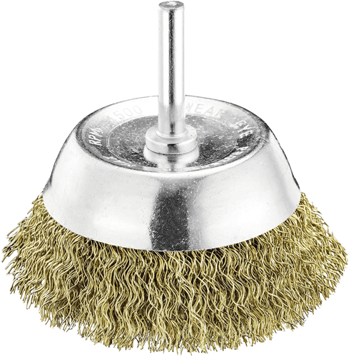 Shaft Mounted Cup Brush 75 x 0.3mm Shaft Mounted Cup Brush 75 x 0.3mm