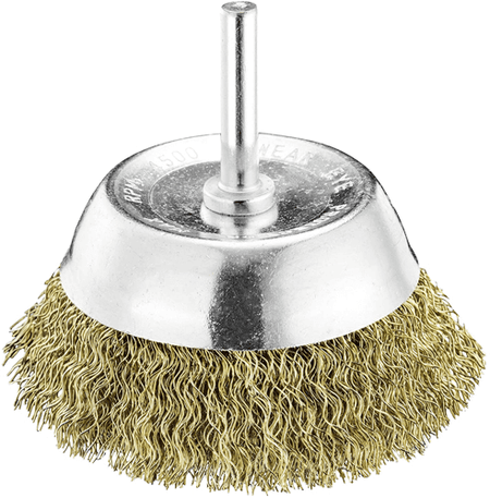 Shaft Mounted Cup Brush 75 x 0.3mm Shaft Mounted Cup Brush 75 x 0.3mm