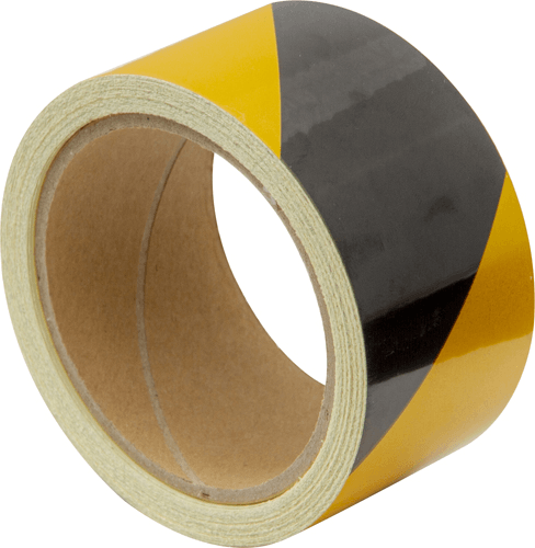 Reflective Black/Yellow Tape – Class 1 Commercial Grade 50mm x 10m Reflective Black/Yellow Tape Class 1 50mm x 10m | Castle Engineers