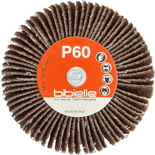 BIBIELLE Flap Wheels AO 6mm sh 40x20 P40 BIBIELLE Flap Wheels AO 6mm sh 40x20 P40