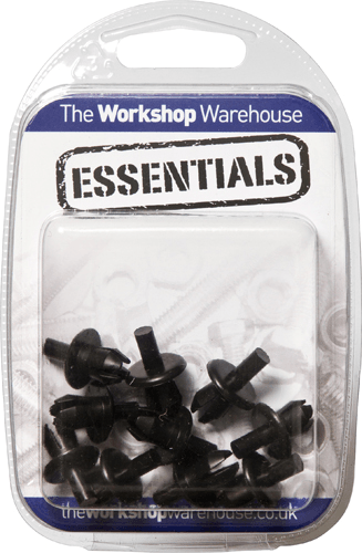 Drive Rivets Black 16mm Black Drive Rivets Black 16mm Black for Secure Fastening