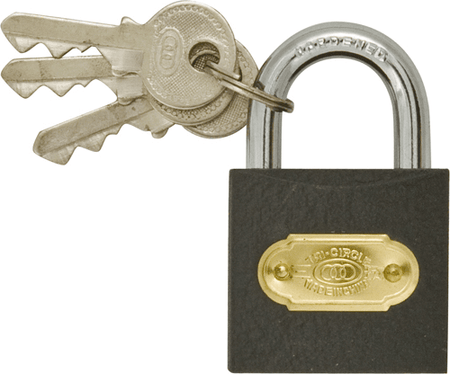 Padlocks Steel/Brass Std Shackle 38mm Padlocks Steel/Brass Std Shackle 38mm