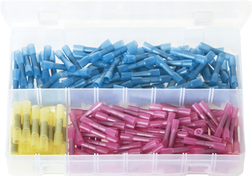 Assorted Heat Shrink Terminals - Butt Connectors 220 Pc Assorted Heat Shrink Terminals - Butt Connectors 220 Pc