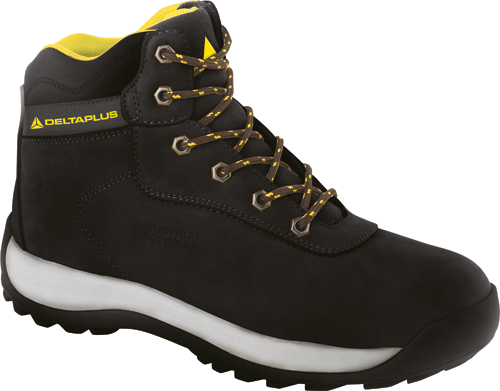 DELTAPLUS Leather Hiker Safety Boots Black Size 9 leather hiker safety boots - DELTAPLUS Durable Hiking Gear