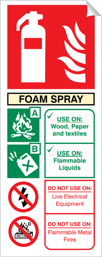 Foam Spray 250 x 100mm Sticker Foam Spray 250 x 100mm Sticker