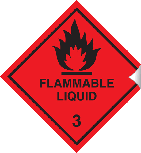 Flammable Liquid 100 x 100mm Sticker Flammable Liquid 100 x 100mm Sticker