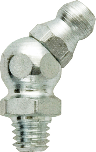 45-degree angled grease nipple with M8 x 1.0mm thread