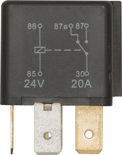 5 Pin Relay 24V 10/20A Changeover 5 Pin Relay 24V 10/20A Changeover