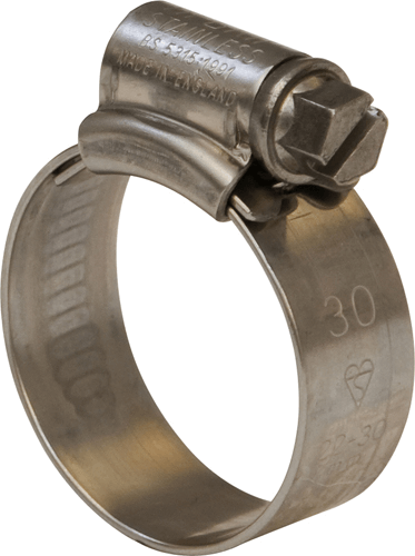 JCS Hi-Grip Hose Clips S/S Size 90 JCS Hi-Grip Hose Clips S/S Size 90