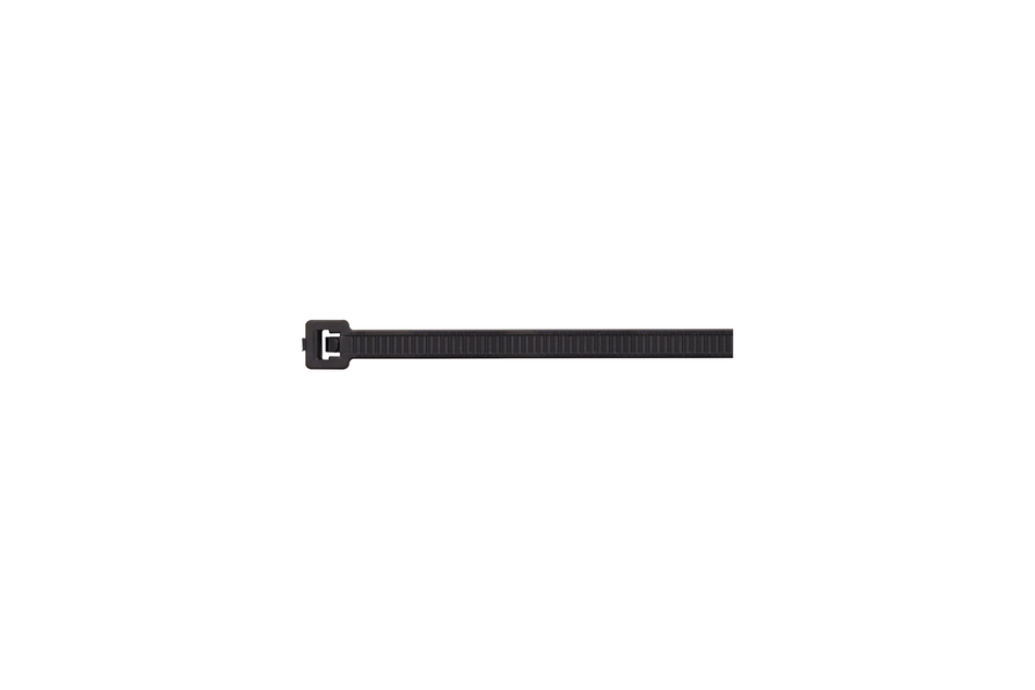HellermannTyton T50R Black Cable Ties 200 x 4.6mm – Pack of 100