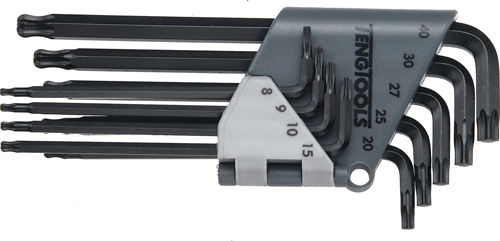 TENG Torx Key Set T8-T40 9-pce TENG Torx Key Set T8-T40 9-pce