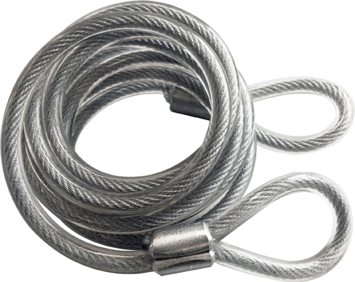 Spiral Security Cable Double Loop 2m Spiral Security Cable Double Loop 2m | Security Cable