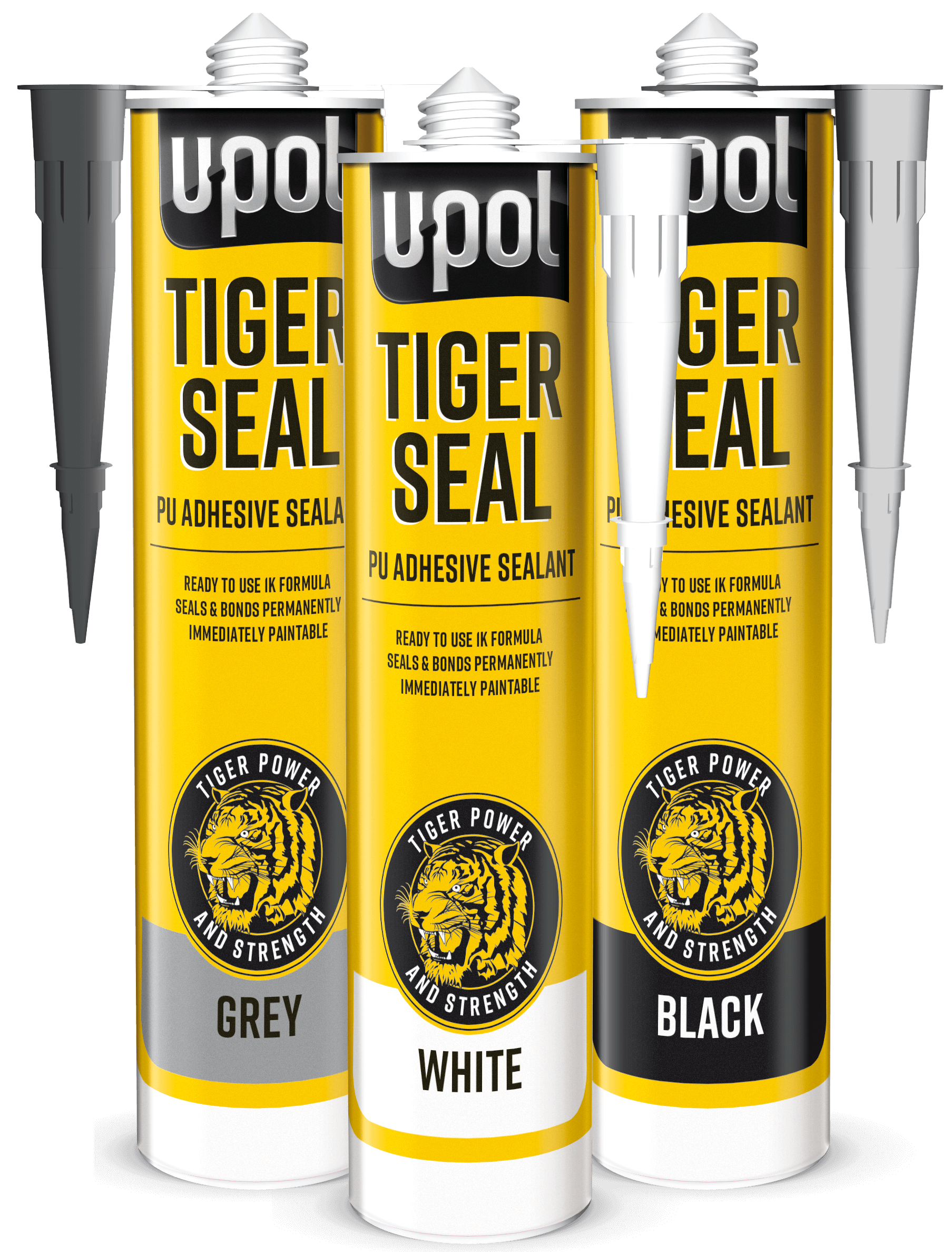 U-POL 'Tiger Seal' PU Adhesive Sealant 310ml - White-Multipack U-POL 'Tiger Seal' PU Adhesive Sealant 310ml - White-Multipack