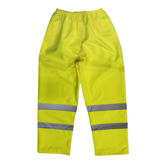 Sealey Hi-Vis Yellow Waterproof Trousers Sealey Hi-Vis Yellow Waterproof Trousers