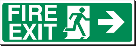 Fire Exit Right Arrow Sign – 360×120mm Safety Direction Sign fire exit right arrow sign - 120 x 360mm Safety Sign