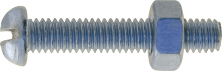 Machine Screws Pan Slot W/Nut 4BA x 3/4 Machine Screws Pan Slot W/Nut 4BA x 3/4