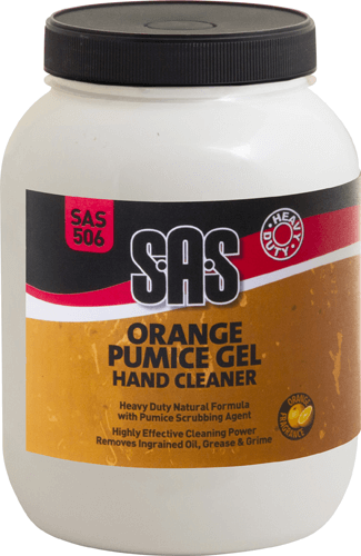 S.A.S Orange Pumice Gel Hand Cleaner 3 Ltr heavy-duty pumice hand cleaner - S.A.S Orange Pumice Gel