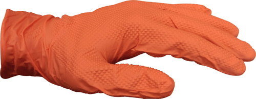 Orange HD Finite Grip Nitrile Gloves - Powder Free-L Orange HD Finite Grip Nitrile Gloves - Powder Free-L