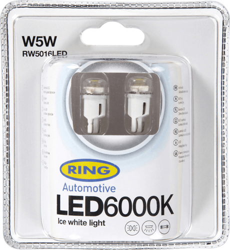 RING 501 LED Bulb 12V W5W 6000K RING 501 LED Bulb 12V W5W 6000K