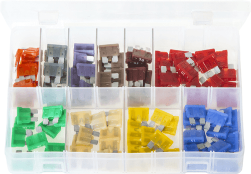 Assorted LITTELFUSE ATO Blade Fuses Standard 120 Pc Assorted LITTELFUSE ATO Blade Fuses Standard 120 Pc