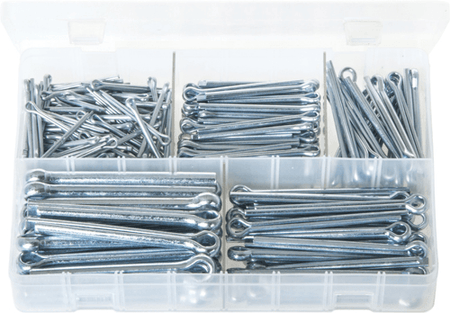 ASS. SPLIT PINS LARGE ZINC 1/8-5/16 ASS. SPLIT PINS LARGE ZINC 1/8-5/16