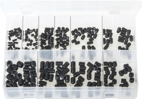 Assorted Grub Screws Black Metric 250 Pc Assorted Grub Screws Black Metric 250 Pc