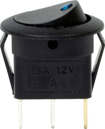 12V LED Spot Rocker Switches - Blue 12V LED Spot Rocker Switches - Blue