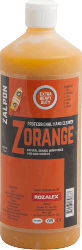 ZALPON 'Zorange' Orange Pumice Gel 1 Ltr ZALPON 'Zorange' Orange Pumice Gel 1 Ltr