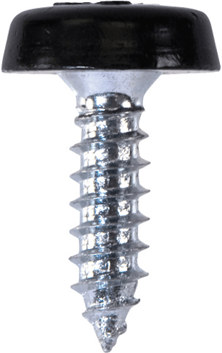 Number Plate Screws No.10 x 18mm Black Number Plate Screws No.10 x 18mm Black