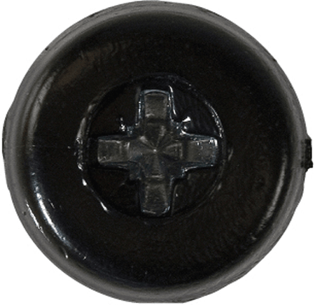 Number Plate Screws No.10 x 18mm Black Number Plate Screws No.10 x 18mm Black